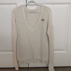 White beachy sweater